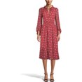 thumbnail image 1 of Anne Klein - Vestido con volantes y blusa estampada para mujer, marrón, XX-Large, 1 of 1