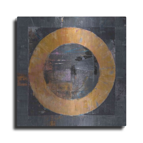 Luxe Metal Art 'Roundabout' by Mike Schick, Metal Wall Art, 36"x36"
