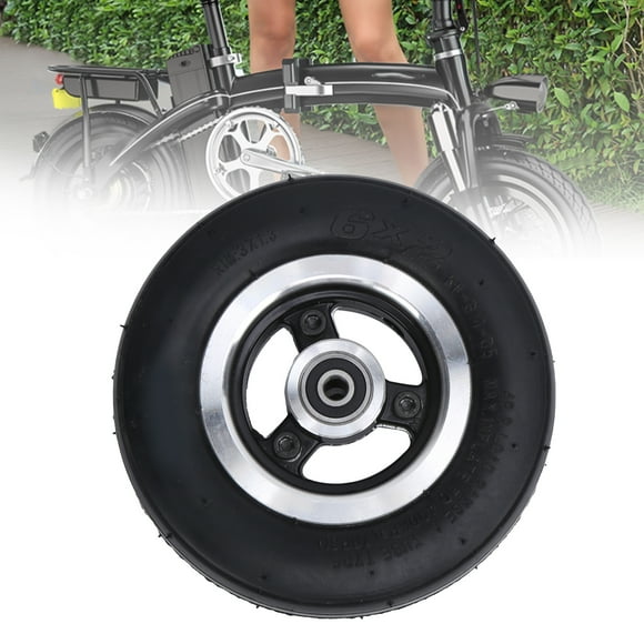 Wheel Rim and Tires Set, Non Slip  Wear  6 Inch Solid Tire  for Electric Scooter