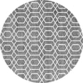 thumbnail image 1 of Ahgly Company Indoor Round Abstract Gray Contemporary Area Rugs, 6' Round, 1 of 1