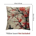 thumbnail image 4 of nygtbtfer Oriental Cherry Branch Throw Pillow Cover Foliage Traditional Japanese Blossom Culture Pillow Decorative Square Cushion for Home Couch Bed White, 4 of 7