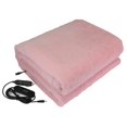 thumbnail image 1 of Car Heated Blanket Warm 12V Artificial Fleece Temperature Control Heating Blanket for Winter Camping Outdoor, 1 of 8