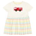 thumbnail image 3 of Inktastic Fire Truck Childs Fireman Girls Baby Dress, 3 of 5