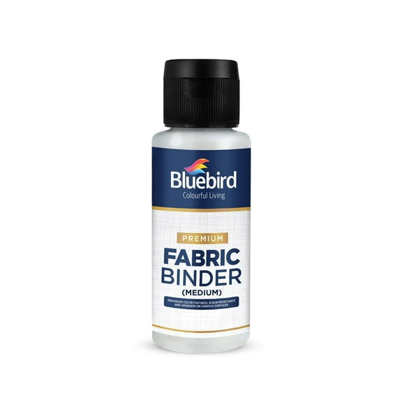 Bluebird Fabric Medium - 3.4 Fl Oz / 100 ML - Textile Medium for Fabric Painting, Prevents Flaking, Ideal for Clothes, Fabric Accessories, and More