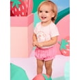 thumbnail image 3 of Garanimals Newborn & Baby Girl Cotton Lap-Shoulder Short-Sleeve Bodysuits, 4-Pack, Sizes 0–24M, 3 of 10