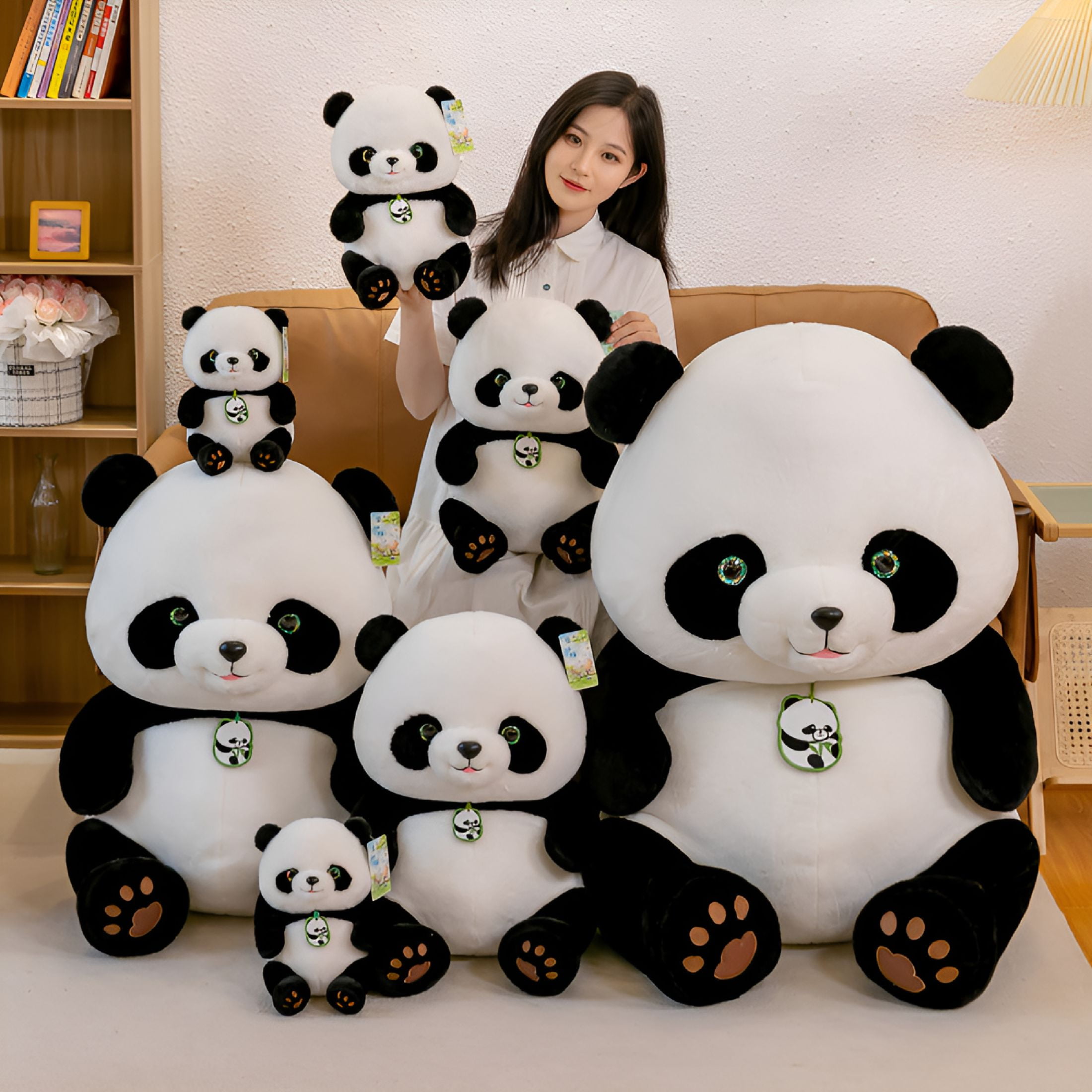 BESTSKY 1.7lbs Weighted Stuffed Animals Panda - 23.6"