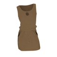 thumbnail image 3 of Vedolay Maxi Dress For Women Women's High Neck Split Bodycon Evening Long Dress,C-Coffee XL, 3 of 5