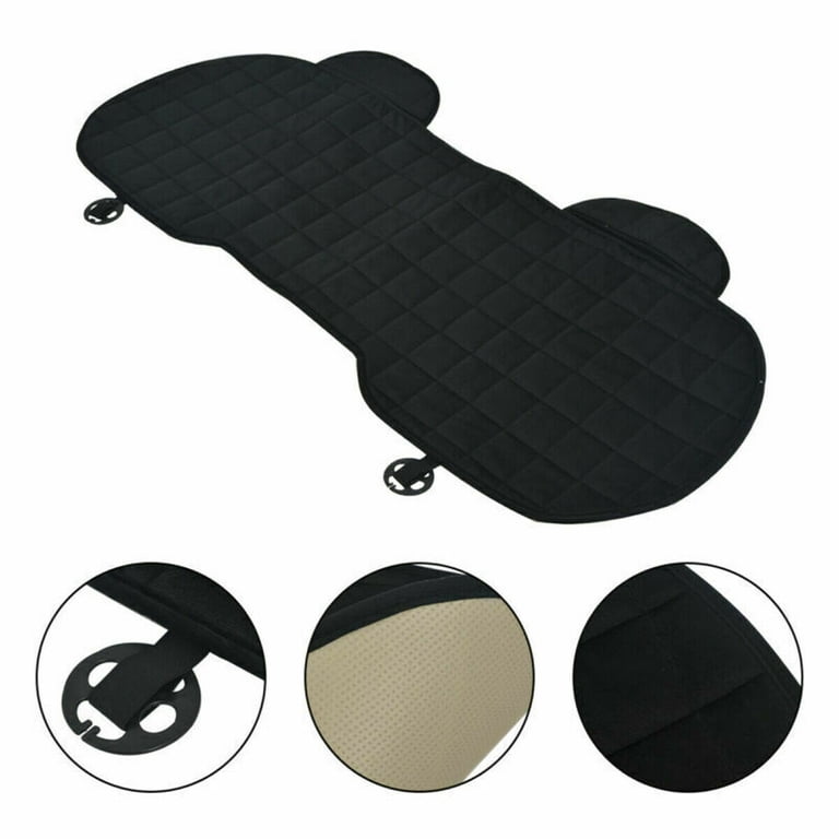 XUKEY Rear Seat Cushion Cover, Black Plush photo 3