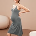 thumbnail image 2 of Womens Maternity Nursing Nightgown Dress Labor Delivery Nursing Pregnancy Bodycon Dresses for Daily Wearing Or Baby Shower, 2 of 7