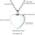 thumbnail image 4 of FindChic Heart Necklaces for Women Urn Necklace for Ashes, Stainless Steel Waterproof Cremation Urn Pendants Birthday Mothers Day Jewelry Gifts for Mom Her Wife, 4 of 8
