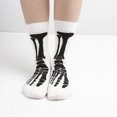 thumbnail image 4 of NOLDARES Halloween Socks Women, Skeleton Socks Funny Halloween Gifts for Women Girls(Z183-White), 4 of 6