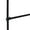 Black, variant on EUROCO 4FT Double Ballet Barre, Freestanding and Adjustable Dance Barre