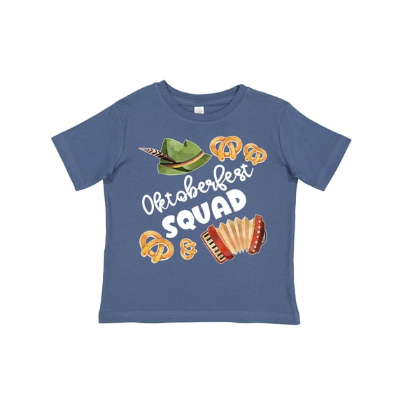 Inktastic Oktoberfest Squad Hat, Accordion, Pretzels Boys or Girls Toddler T-Shirt