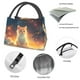 thumbnail image 4 of Easygdp Starry Sky Constellation Cat Bolsa de Almuerzo Insulada Reutilizable, Bolsa de Mano y Bandolera para Oficina, Trabajo, Viajes, 4 of 6