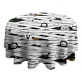 thumbnail image 4 of Spooky Halloween Pattern Round Tablecloth 60"x60",Wrinkle Wipeable Table Cloth for Kitchen Dining Room Picnic Patio Party, 4 of 6