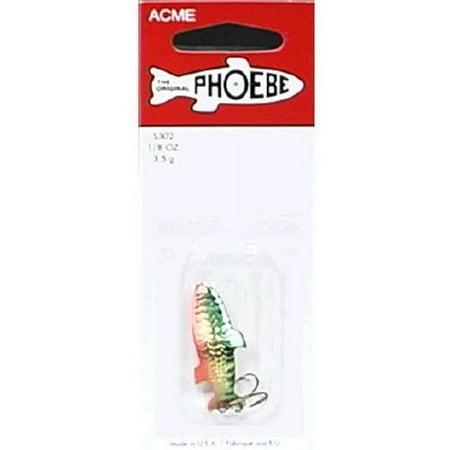 UPC: 0048515061529 | Acme Tackle Phoebe Fishing Lure Spoon Hammered Gold Perch 1/8 oz.