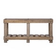 thumbnail image 4 of Tcbosik 2-Tier Console Table, 62.9 inch Entryway Table with Storage, Foyer Table with Open Shelf for Living Room, Hallway, Easy Assembly, Natural, 4 of 10