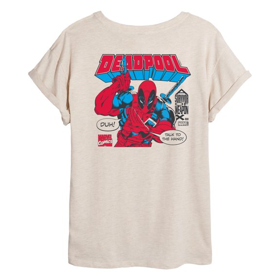 Marvel Spider-Man - Deadpool Primary - Women's Oversized Graphic T-Shirt