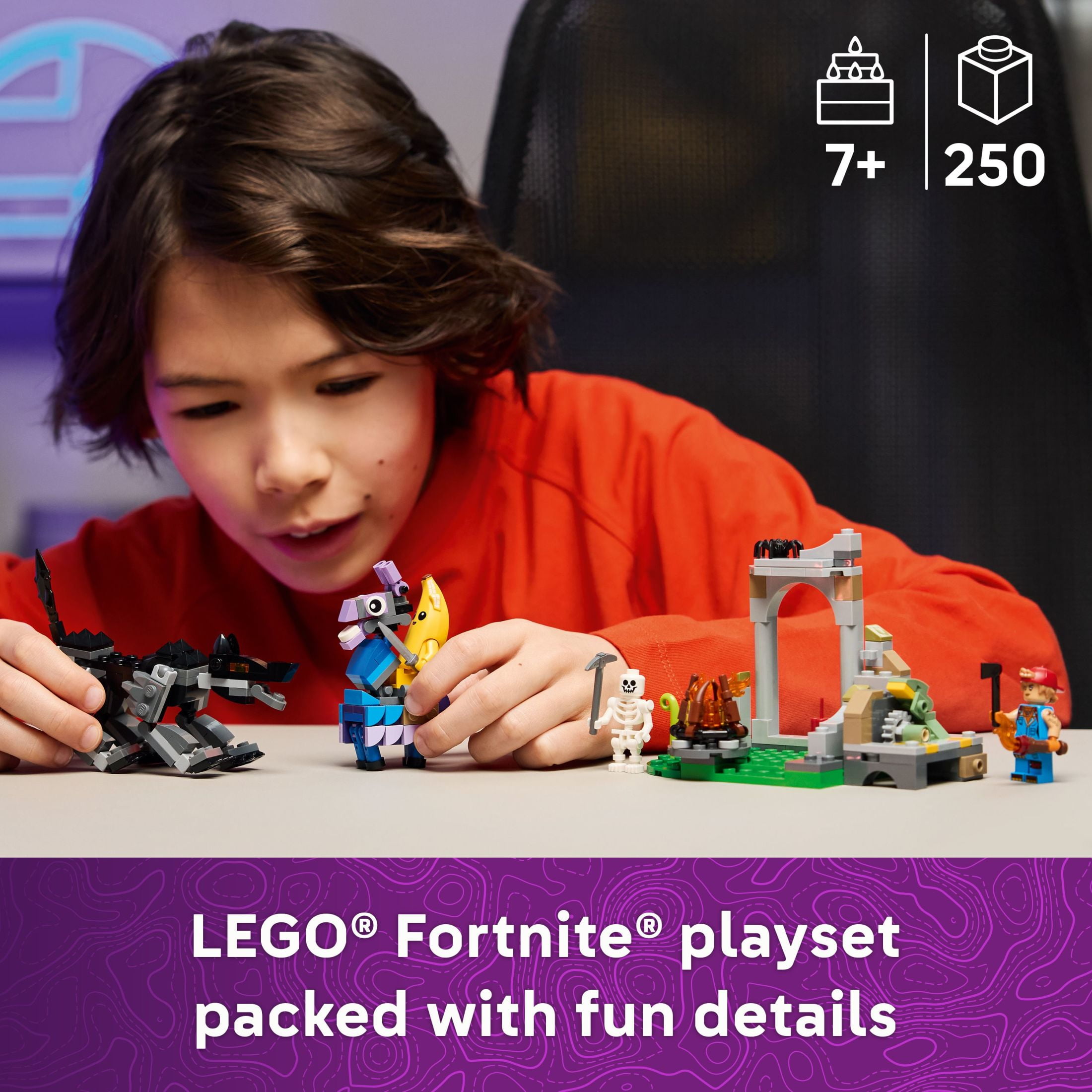 LEGO Fortnite Peely Sparkplugs Camp Kids Toy Pretend Pl