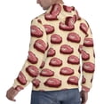 thumbnail image 3 of Hoodies for Men - steak cartoon print Long Sleeve Comfrt Men'S Fashion Hoodies & Sweatshirts, Sweatshirts for Men Hoodies Pullover Clothing Clothes with Pouch, 3 of 7