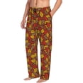 thumbnail image 3 of Kdxio Fall Leaves Print Men's Sleep Pajama Pant Lounge Pants with Pockets, 3 of 8