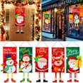 thumbnail image 3 of Bandera colgante de Feliz Navidad, decoraciones navideñas para la puerta del hogar, adornos navideños, regalos de Navidad, decoración de Año Nuevo 2023, 3 of 4