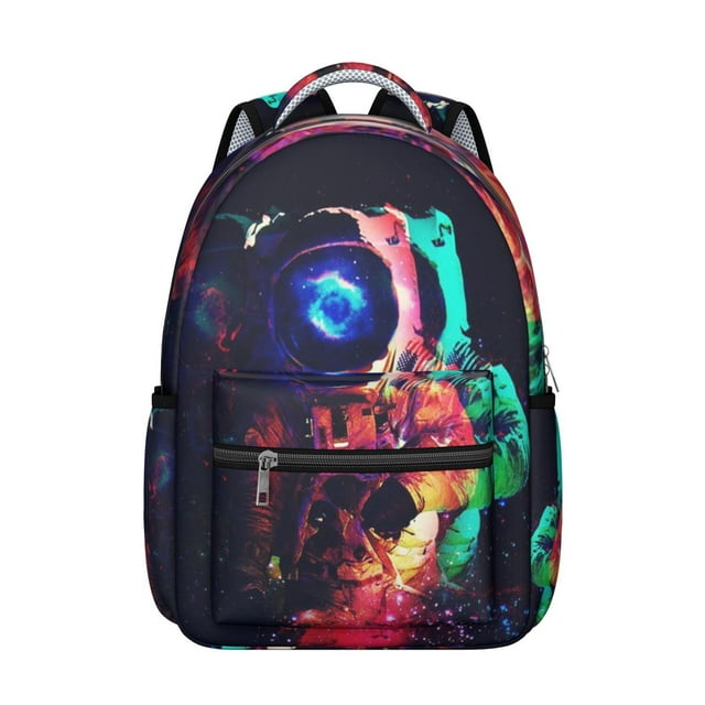 Outer Space Galaxy Students Backpack Space Geek Celestial Cosmic Design, Lightweight School Bag with Adjustable Straps for Students’s Travel and School Use