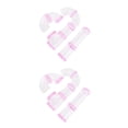 thumbnail image 1 of Billuyoard Juego de 8 Uds. De tubos para hámster, túneles conectados, herramientas de entrenamiento de plástico DIY Rosa 2piezas, 1 of 1