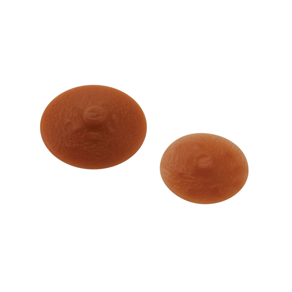 classique 125 attachable nipple silicone breast accessory, beige