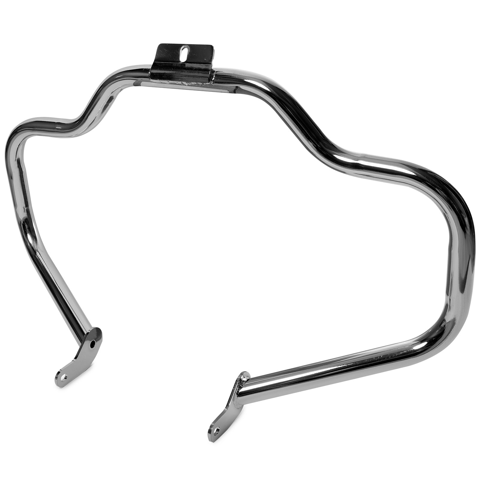 Black Mustache Engine Guard For Harley Softail 2000-2017 - Highway Crash Bar, Matte Finish 11 thumbnail image