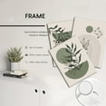 thumbnail image 3 of Sage Green Boho Wall Art Set of 3 Abstract Minimalist Geometric Line Poster Green Botanical Leaf Canvas Prints Modern Artwork Painting Decor for Living Room Bedroom Office 12x16 in Framed, 3 of 7