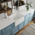 thumbnail image 4 of DV-1K022 Perch 24" L X 18" W Single Bowl Farmhouse/Apron Kitchen Sink with Sink Grid and Basket Strainer, 4 of 14