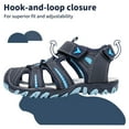 thumbnail image 5 of Apakowa Kid's Boy's Girl's Soft Sole Close Toe Sport Beach Sandals (Color : Blue, Size : 9 Toddler), 5 of 9