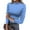 #_001Blue, variant on ASDFVBKG Women's Turtleneck Tops Comfy Long Sleeve Base Layer T-Shirts Dot Print Tunic Fashion Undershirt Casual Slim Fit Vacation Outfits Clothes Light Green L