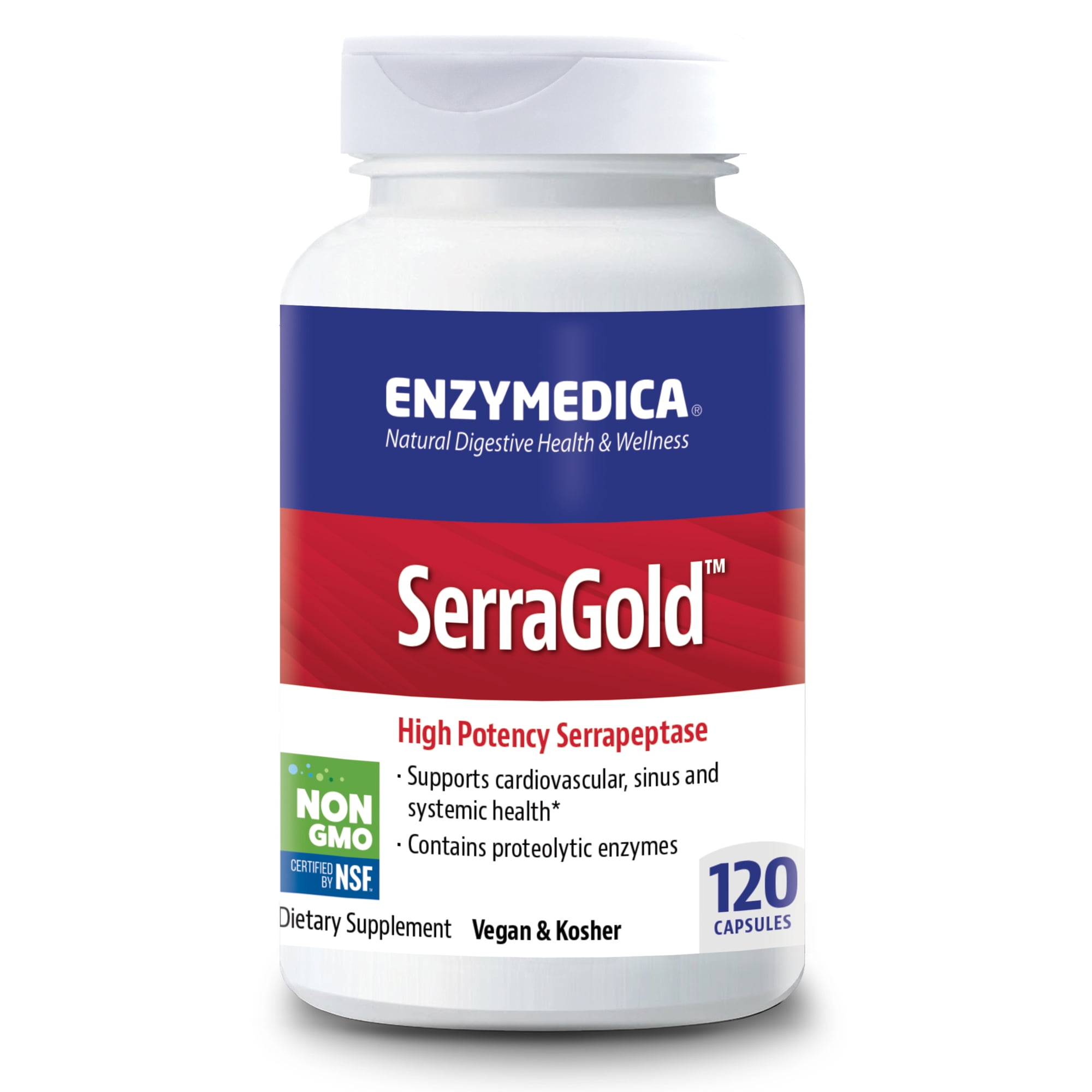 Enzymedica, SerraGold, Enzyme Supplement to Support Cardiovascular ...