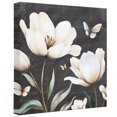 thumbnail image 2 of Ships Next Day Canvas Wall Art 10"x10", Farmhouse Floral Wood Framed Canvas Print Painting, Magnolia Flowers Vintage Blackboard Ready to Hang Small Picture Wall Decor for Home Kitchen Nursery Office, 2 of 9
