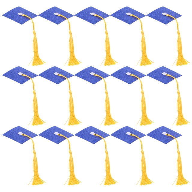 unbranded 20Jgo Para Fiesta De Graduación Sombrero Azul De Para Pasteles Y Dulces