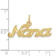 thumbnail image 4 of 14k Yellow Gold Satin NANA Charm - 15mm, 4 of 6
