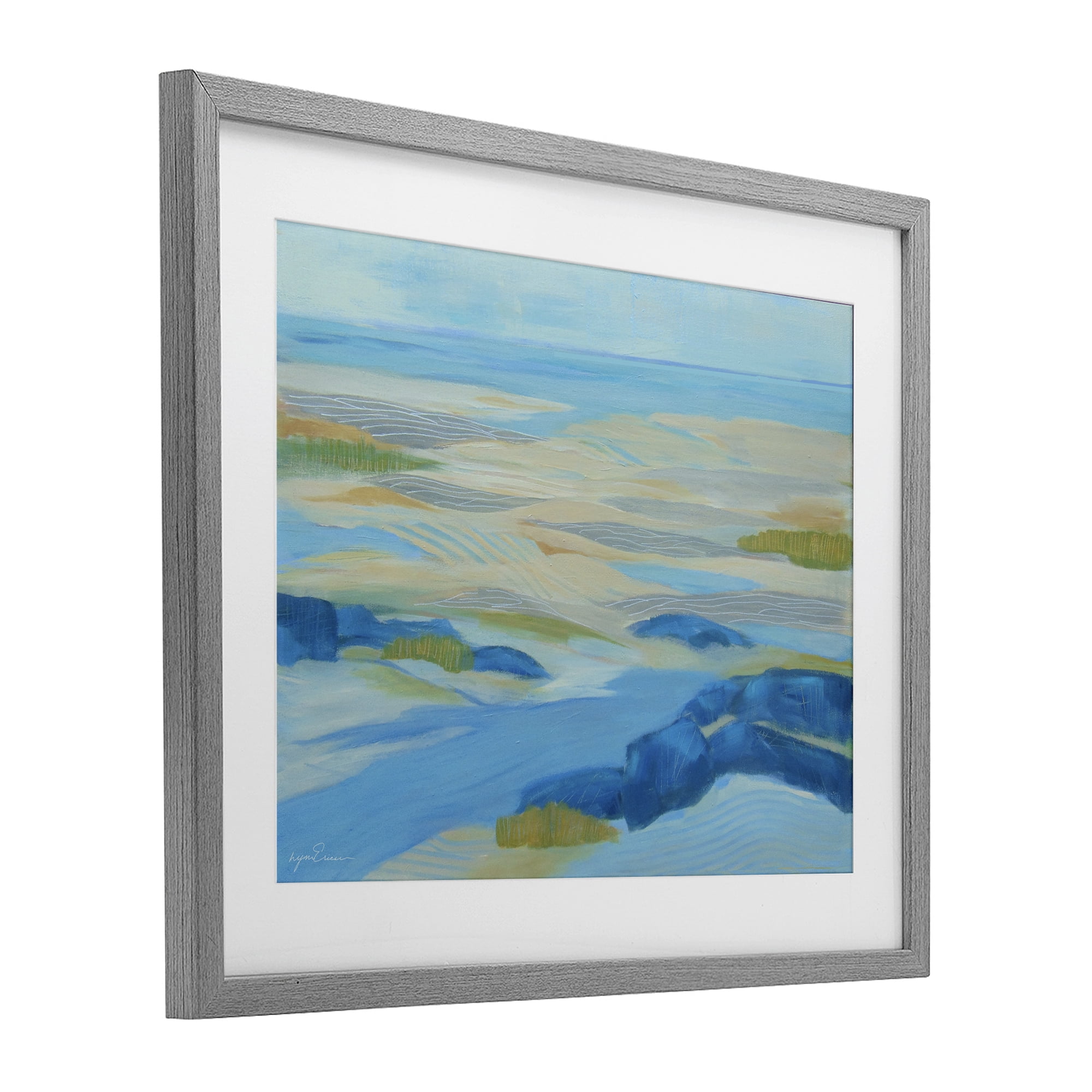 Stupell Industries Coastal Walk Among Dunes Gray Framed Print Under Glass, design by Lynn Ericson Fine Art