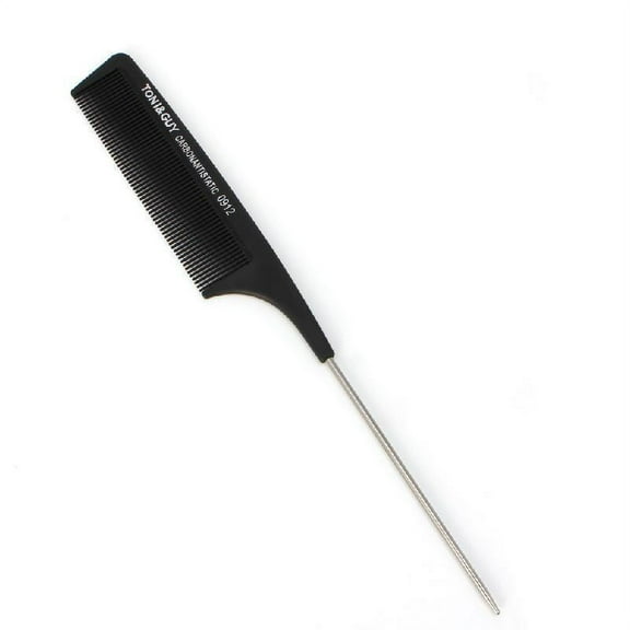 TONKBEEY Fine-tooth Metal Pin Hairdressing Hair Styling Rat Tail Comb for Salon Home Use