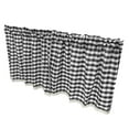 thumbnail image 1 of Cenefa de ventana de cuadros Zulema Cortinas de cocina Negro, 1 of 8