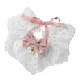 thumbnail image 3 of Runquan Cat Bib Adjustable Cute Bow Pet Scarf for Photo Birthday Parties Celebration Pink M, 3 of 8