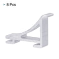 thumbnail image 3 of Unique Bargains Freezer Shelf Clips, Refrigerator Clip Kits Cooler Shelf Support 1.57x0.33x1' Silver, 3 of 4