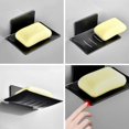 thumbnail image 5 of Wall Mounted Soap Dish No Drilling Stainless Steel Shower Soap Dish Self Adhesive STAINLESS STEEL Soap Holder (Black), 5 of 5
