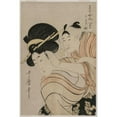 thumbnail image 3 of Kitagawa Utamaro 11x14 Black Modern Framed Museum Art Print Titled - Fond of Noise from the Series Eight Views of Favorite Things of Today's World (Late 1790s), 3 of 5
