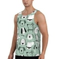thumbnail image 2 of Easygdp Puppy Men's Tank Top, Sleeveless Muscle T Shirts, Breathable, Quick-Dry, Loose for Gym, Running, Fitness - 3X-Large, 2 of 9