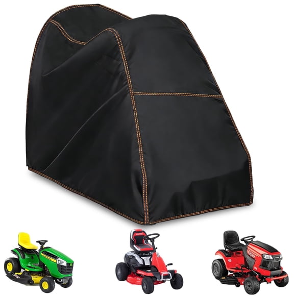 QYMOTO Riding Lawn Mower Cover,Lawn Mower Cover for Winter,420D Heavy Duty Oxford Waterproof,Tractor Cover Fits John Deere,husqva