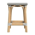 thumbnail image 6 of Butler Specialty Company Riviera Square 24"H  Rattan Counter Stool - Gray/White, 6 of 7
