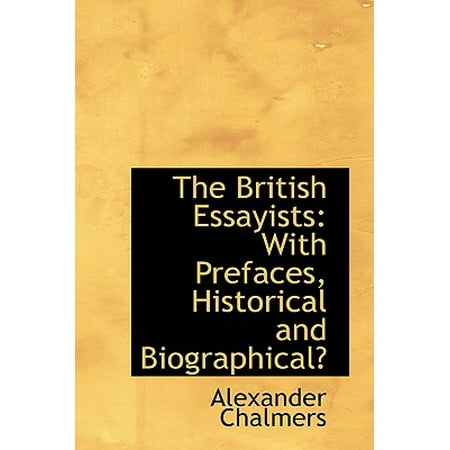 British essayists alexander chalmers