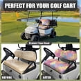 thumbnail image 4 of Uorisanigo Stretch Pink Palm Tree Golf Cart Seat Covers Golf Cart Seat Cushions Front 2 Passenger Seats Towel Blanket Accessories All Weather Universal, 4 of 7